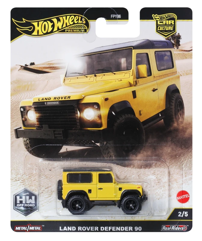Image of Hot Wheels Premium Car Off Road Land Rover Defender 90