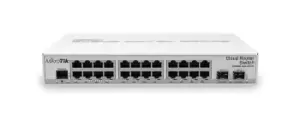 Image of Mikrotik CRS326-24G-2S+IN network switch Managed Gigabit Ethernet (10/100/1000) Power over Ethernet (PoE) White (CRS326-24G-2S+IN)