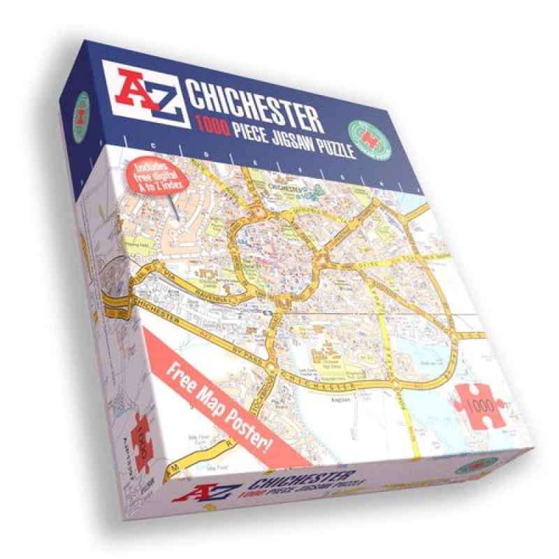 Image of A to Z A to Z Map of Chichester 1000 Piece Jigsaw Puzzle