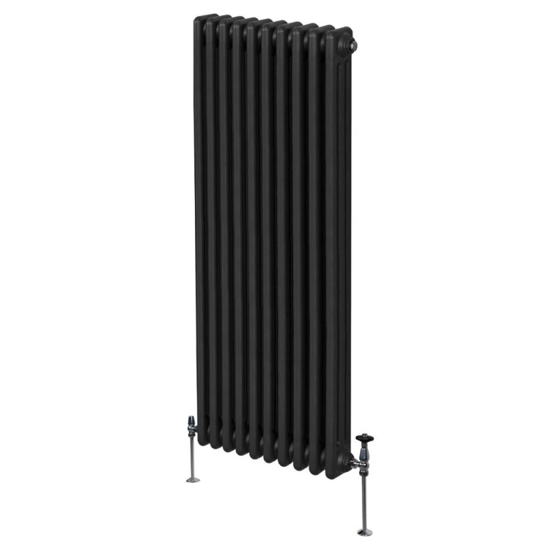 Image of Monstershop Traditional 3 Column Radiator - 1800 x 472mm - Black unisex
