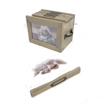 Image of Wooden Photo Box With Drawers By Heaven Sends