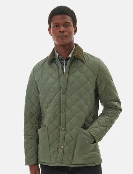 Image of Barbour Heritage Liddesdale Quilted Jacket - Light Moss Green