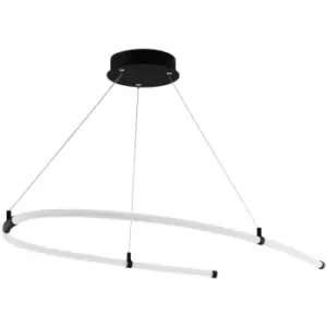 Image of Alamedilla LED Integrated Pendant Ceiling Light Black - Eglo