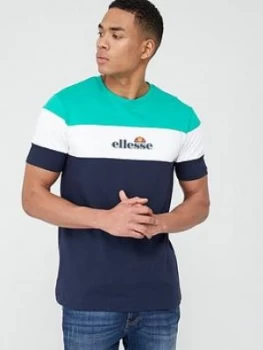 Image of Ellesse Ministry T-Shirt - Navy/Multi