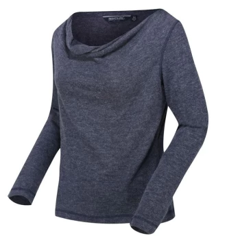Image of Regatta Frayda Long Sleeve Cowl Neck T-Shirt - Grey