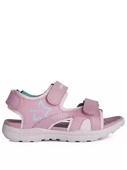 Image of Geox Senior Girls Vaniett Sandal, Pink, Size 13 Younger