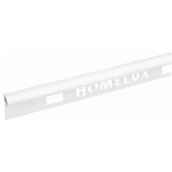 Image of Homelux PVC Supergloss Quad Tile Trim 10mm White - 286814