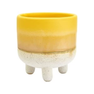 Image of Sass & Belle Mojave Glaze Yellow Planter