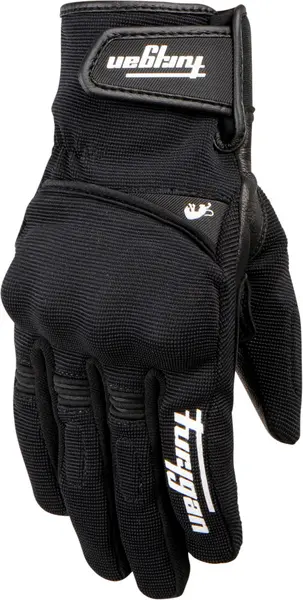 Image of Furygan Jet Lady All Season D3O Black White Motorcycle Gloves Size M