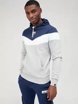 Image of Ellesse Hugo Pullover Hoodie - Light Grey Marl Size XL, Men