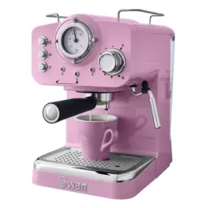 Image of Swan SK22110PN Retro Pump Espresso Coffee Maker