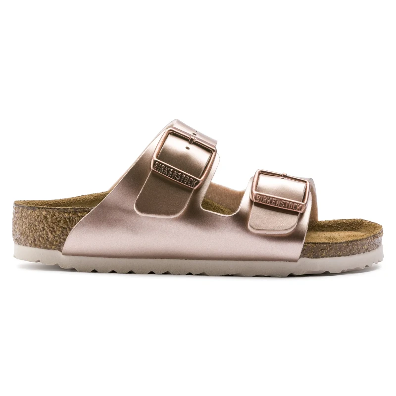 Image of Birkenstock Girl's sandals Birkenstock Arizona Birko-Flor Marron Female 31 Etroit