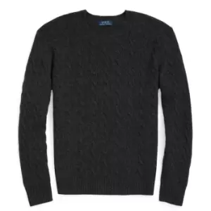 Image of Polo Ralph Lauren Cable Cash Jumper - Brown