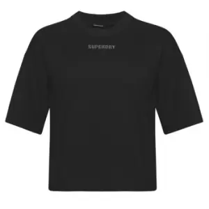 Image of Superdry Boxy T Shirt - Black