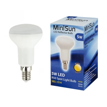 Image of MiniSun 5W SES/E14 R50 Reflector Bulb In Warm White