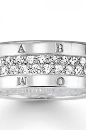 Image of Thomas Sabo Jewellery Sterling Silver Ring JEWEL TR1939-051-14-60