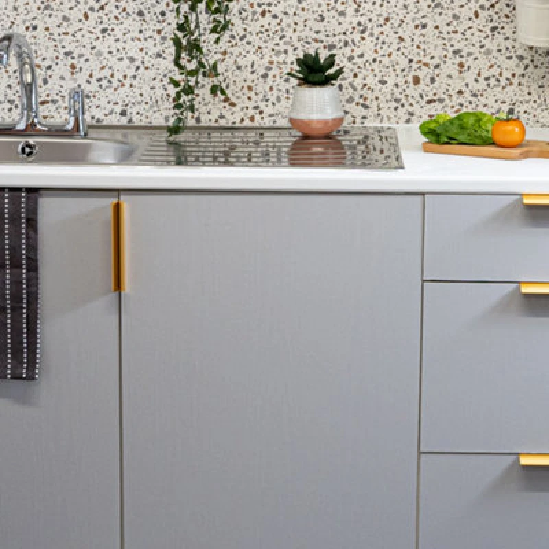 Image of D-C-Fix Woodgrain Padstow Grey Self Adhesive Vinyl Wrap Film For Kitchen Doors And Worktops 2M(L) 67.5Cm(W)