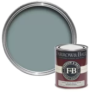 Image of Farrow & Ball Modern Eggshell Paint Oval Room Blue - 750ml