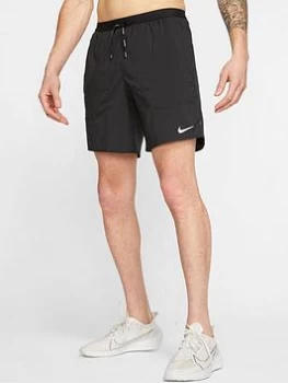 Image of Nike Run Flex Stride 7" Shorts - Black Size M Men
