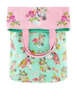 Image of Monsoon Girls Zebra Fun Organic Cotton 2 In 1 Backpack - Multi