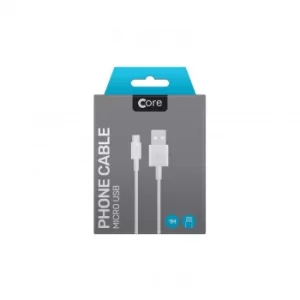 Image of Core Micro USB Cable 1m White