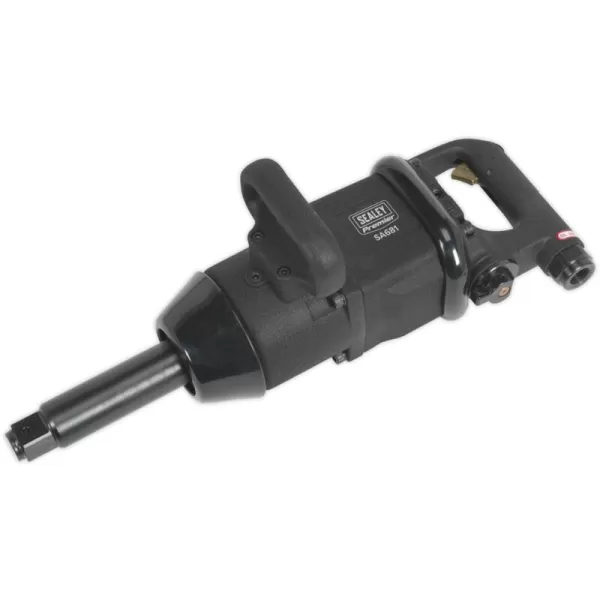 Image of Sealey SA681 Air Impact Wrench 1Sq Drive Pin Clutch Straight/Long Anvil