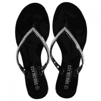 Image of SoulCal Jelly Sandals Ladies - Black