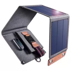 Image of Choetech Foldable Solar Panel - USB, 14W - Black