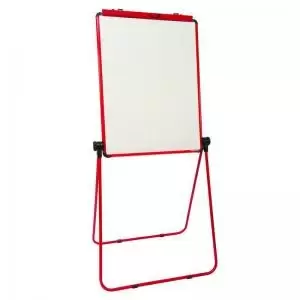 Image of Ultramate Magnetic Loop Leg Flip Chart Easel - Red