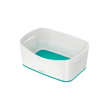 Image of MyBox WOW Storage Tray W 246 X H 98 X D 160 MM White/Ice Blue - Outer Carton of 4