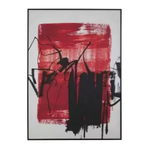 Image of Premier Housewares Astratto Red/Black Wall Art