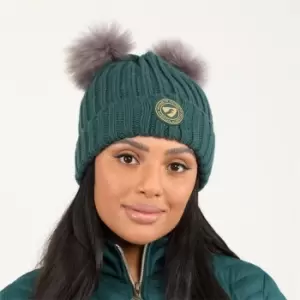 Image of Aubrion Kennington Double Pom Pom Hat - Green