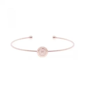 Image of Ted Baker Ladies Rose Gold Plated Elvas Enamel Mini Button UItrafine Cuff