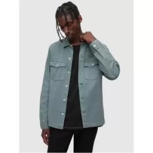 Image of AllSaints Spotter LS Shirt - Blue