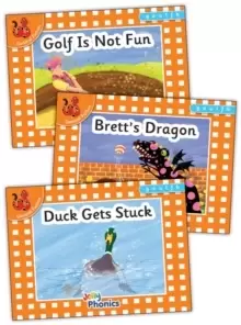Image of Jolly Phonics Orange Level Readers Set 3 : in Precursive Letters (British English edition)