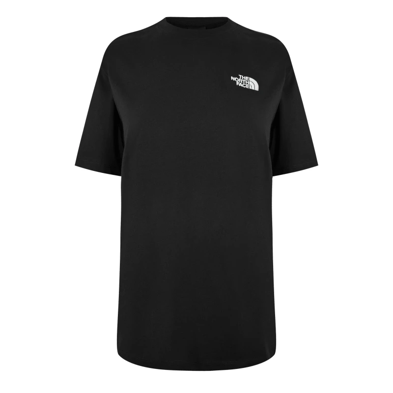 Image of The North Face Womens Essential Cotton Oversized T-Shirt Black female 10 (S)