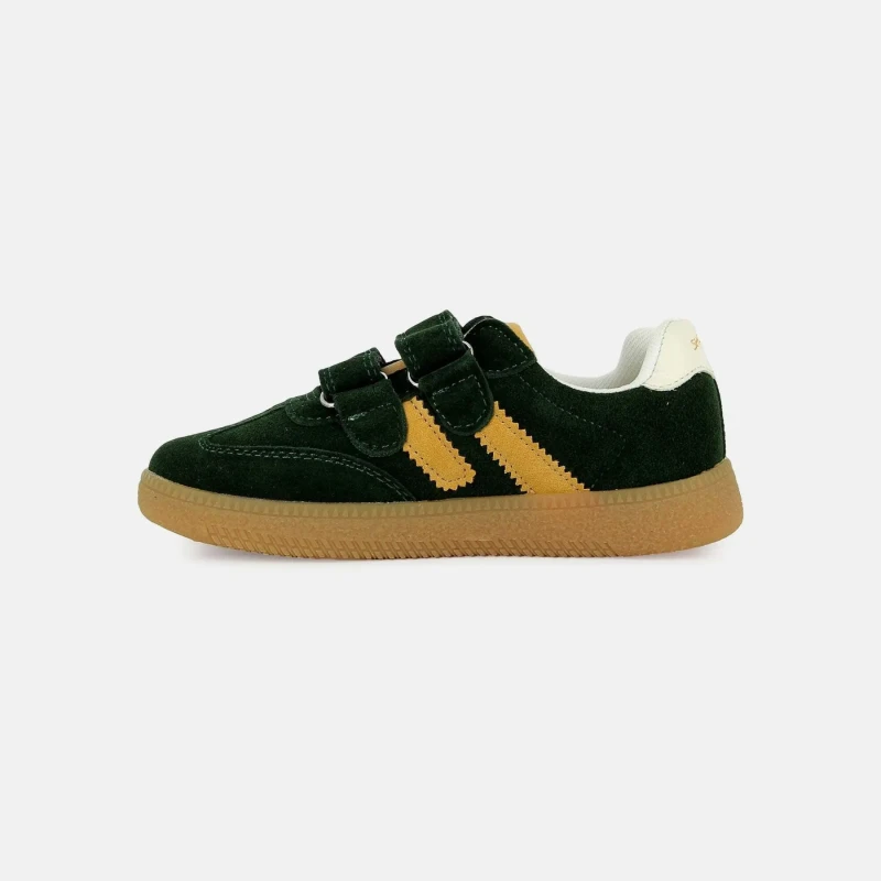 Image of SHOO POM Kids Yuzu Lo Trainers with Touch 'n' Close Fastening Green Baby 34 (2);33 (1);32 (13.5);31 (12.5 to 13);29 (11);28 (10)
