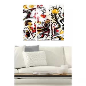 Image of MDF237801148 Multicolor Decorative MDF Painting (3 Pieces)