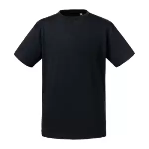 Image of Russell Childrens/Kids Organic Short-Sleeved T-Shirt (9-10 Years) (Black)