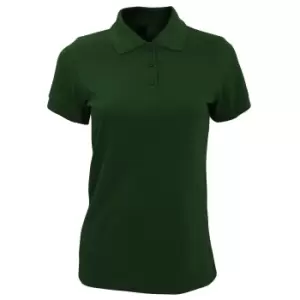 Image of SOLs Womens/Ladies Prime Pique Polo Shirt (S) (Bottle Green)
