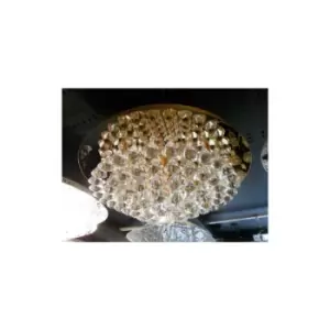 Image of Impex Parma 8 Light Flush Gold Ceiling Fitting