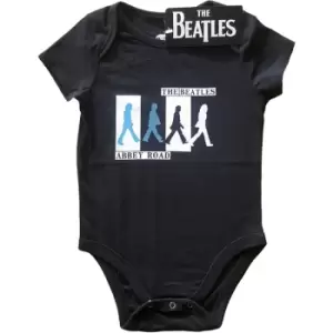 Image of The Beatles - Abbey Road Colours Crossing Kids 24 Months Baby Grow - Black