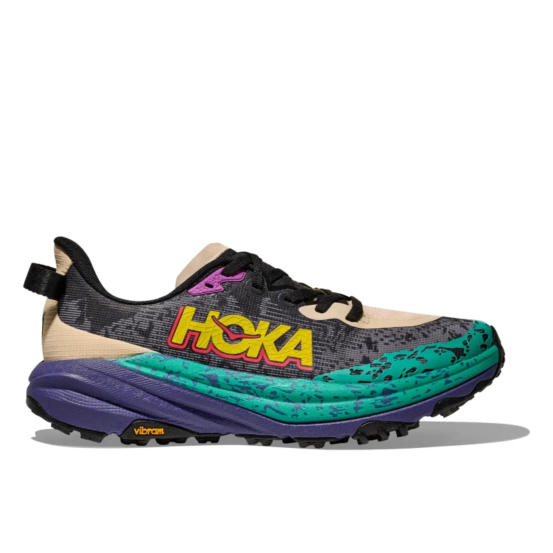 Image of HOKA Hoka Speedgoat 6 Mens Oatmeal / Mountain Iris - Beige / Standard / 8
