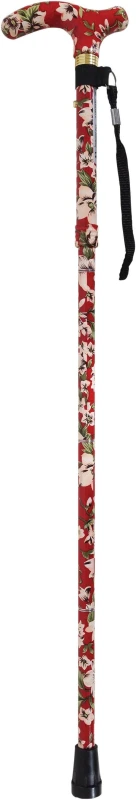 Image of Aidapt Folding Walking Stick Rouge Red