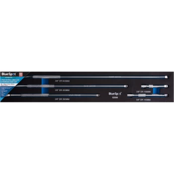Image of Bluespot - 02089 5 Piece Extra Long 3/8' Extension Bar Set