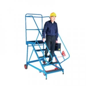 Image of Fort Trojan Wide Tread Mobile Steps Easy Slope 5 Phenolic Treads GS110