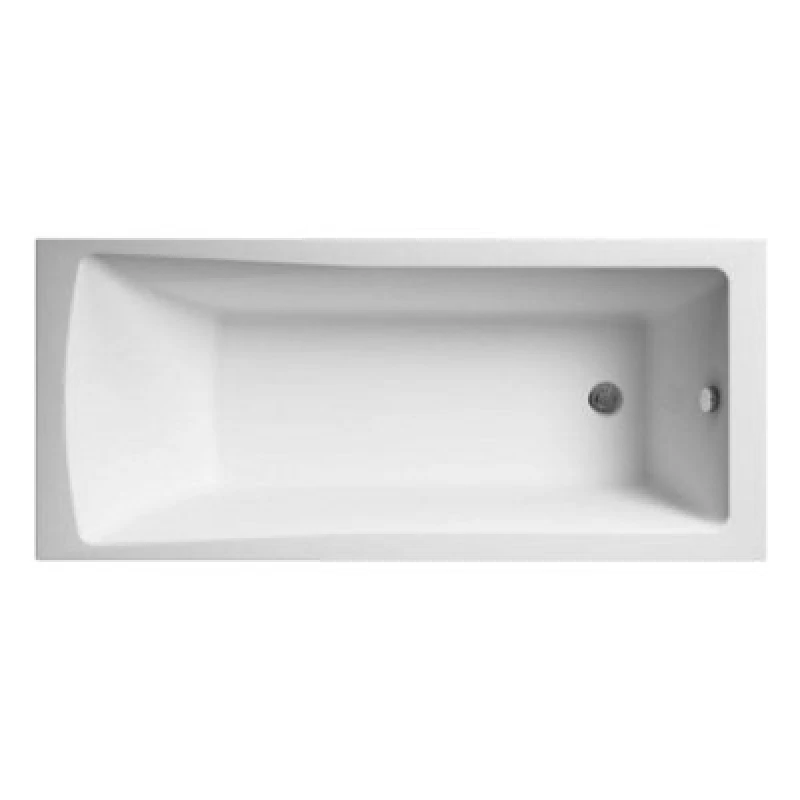 Image of nuie Eternalite Square Single Ended Bath 1800 x 800mm, White BMON010