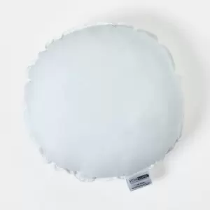 Image of Homescapes - Super Microfibre Round Circular Shaped Cushion Pad 40cm (16') - White