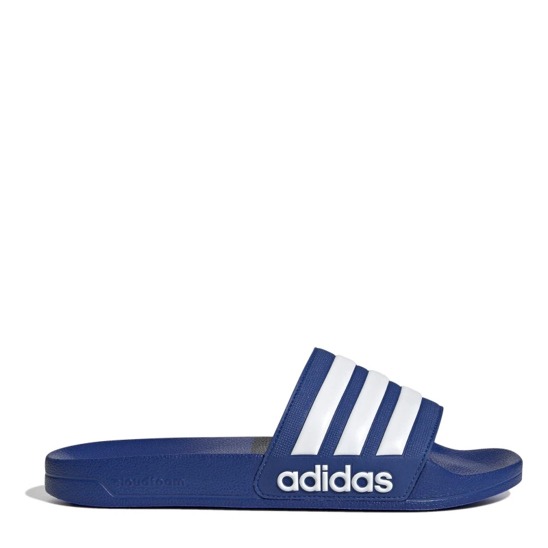 Image of adidas Adilette Shower Slides Unisex - Blue Blue 7