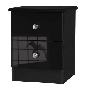 Image of Robert Dyas Tedesca Ready Assembled 2-Drawer Bedside Table